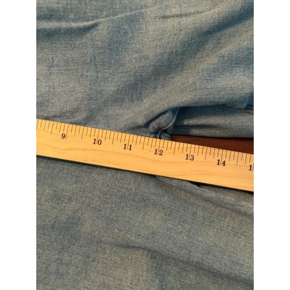 Fashion Nova Women Light Wash Pleated High Rise Mom Jeans Tapered Size‎ 13